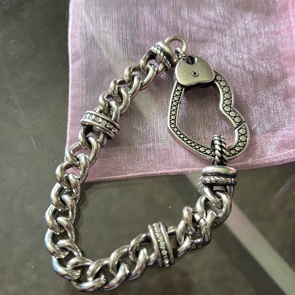 A vintage Brighton heart bracelet silver